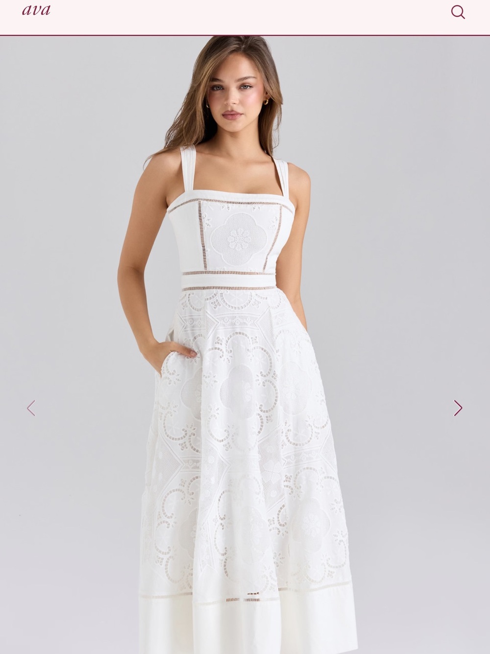 House of CB white dress size small